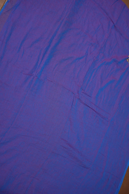 Royal Blue Mul Mul Cotton Party Wear Saree with Handcrafted Flying Eagle Embellishment