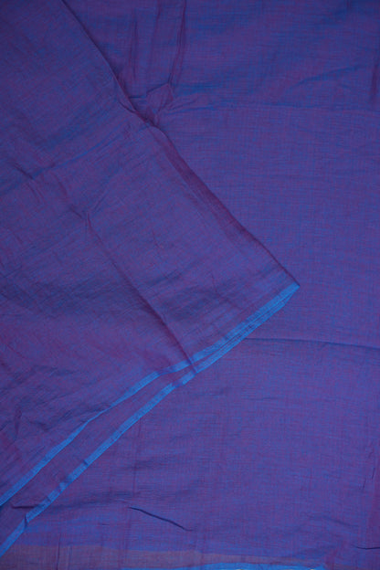 Royal Blue Mul Mul Cotton Party Wear Saree with Handcrafted Flying Eagle Embellishment