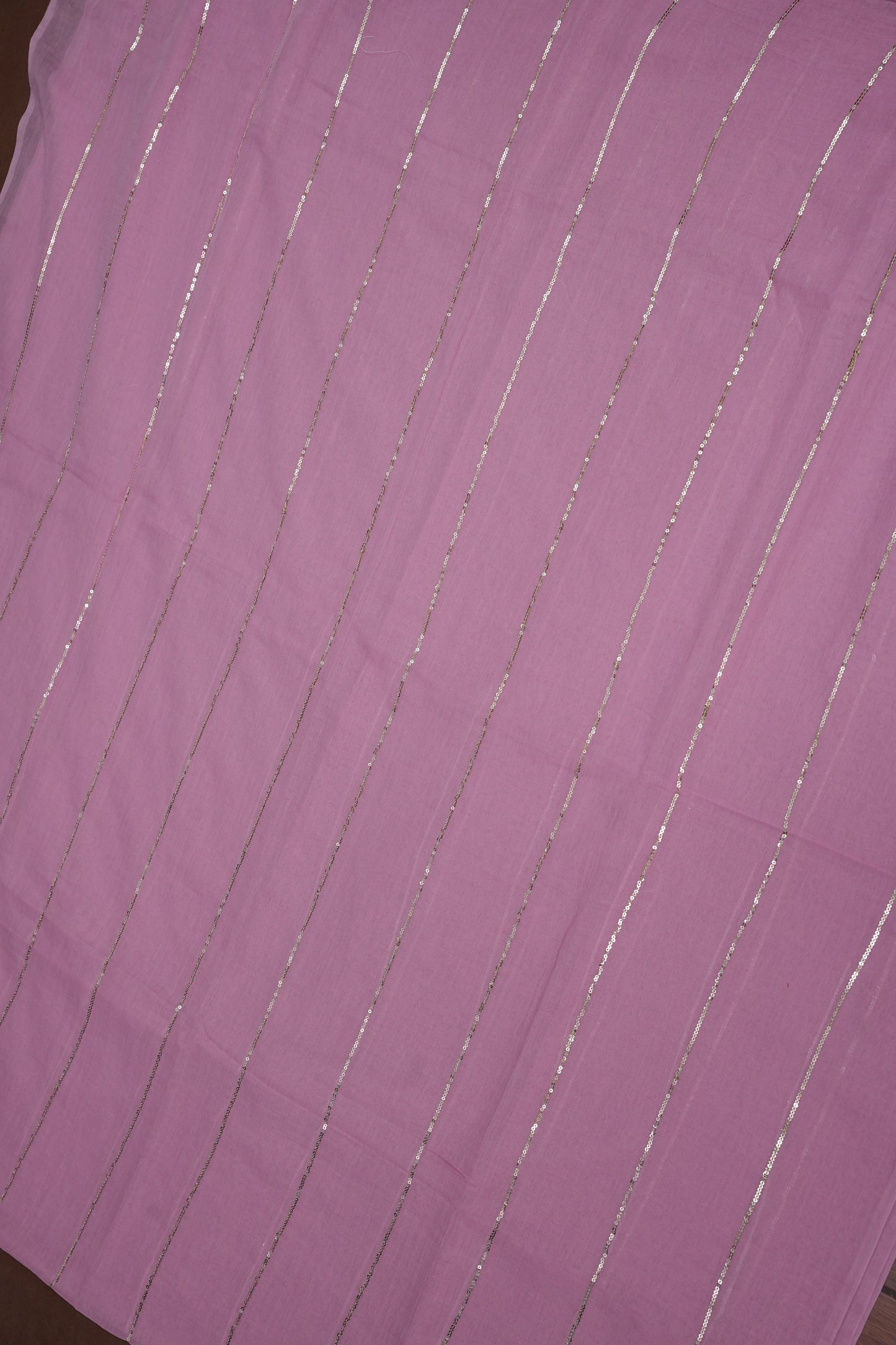 Mulmul Cotton Saree with Tassels - Baby Pink