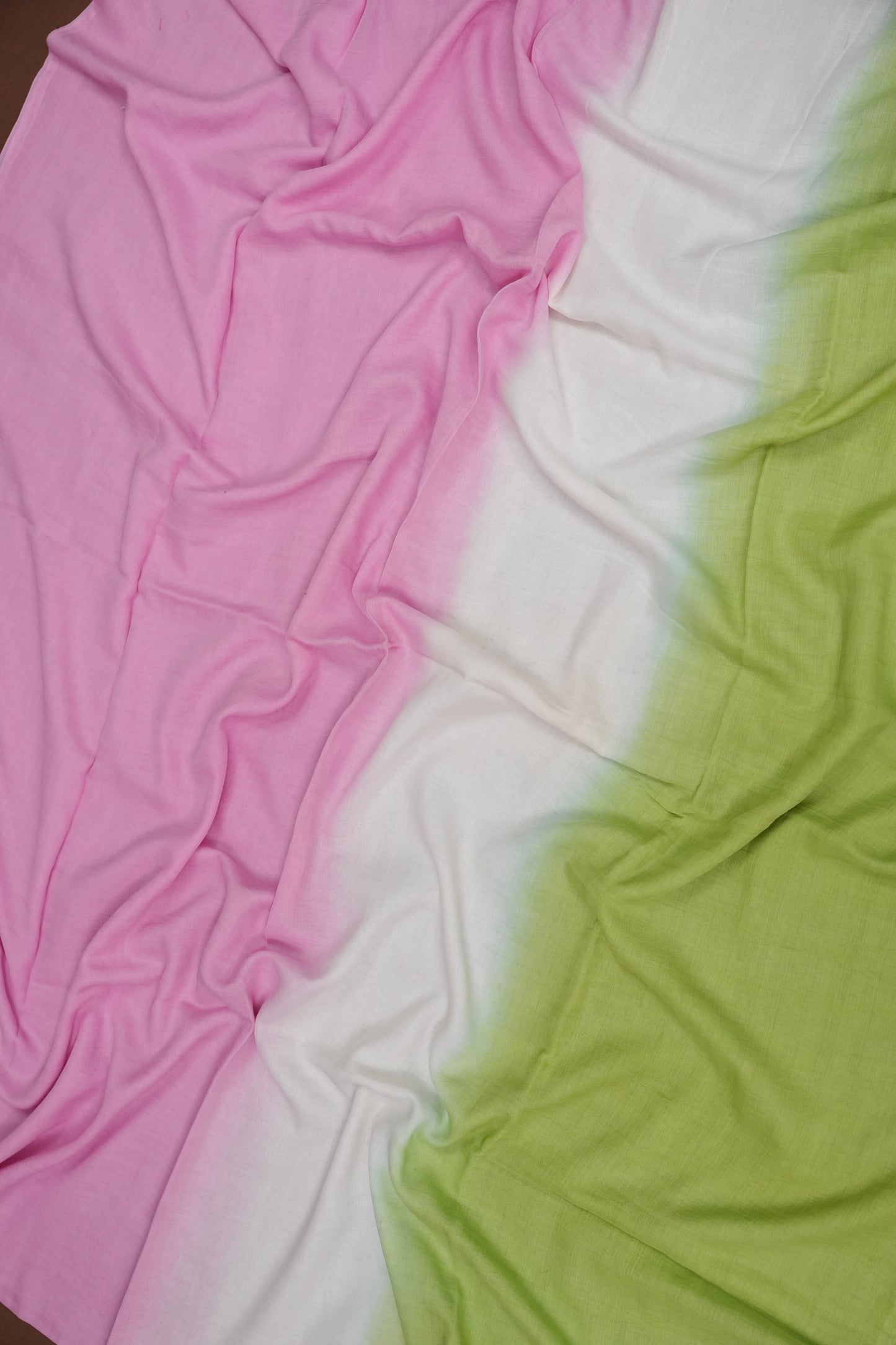 Mulmul Cotton Saree with Tassels - Multicolor