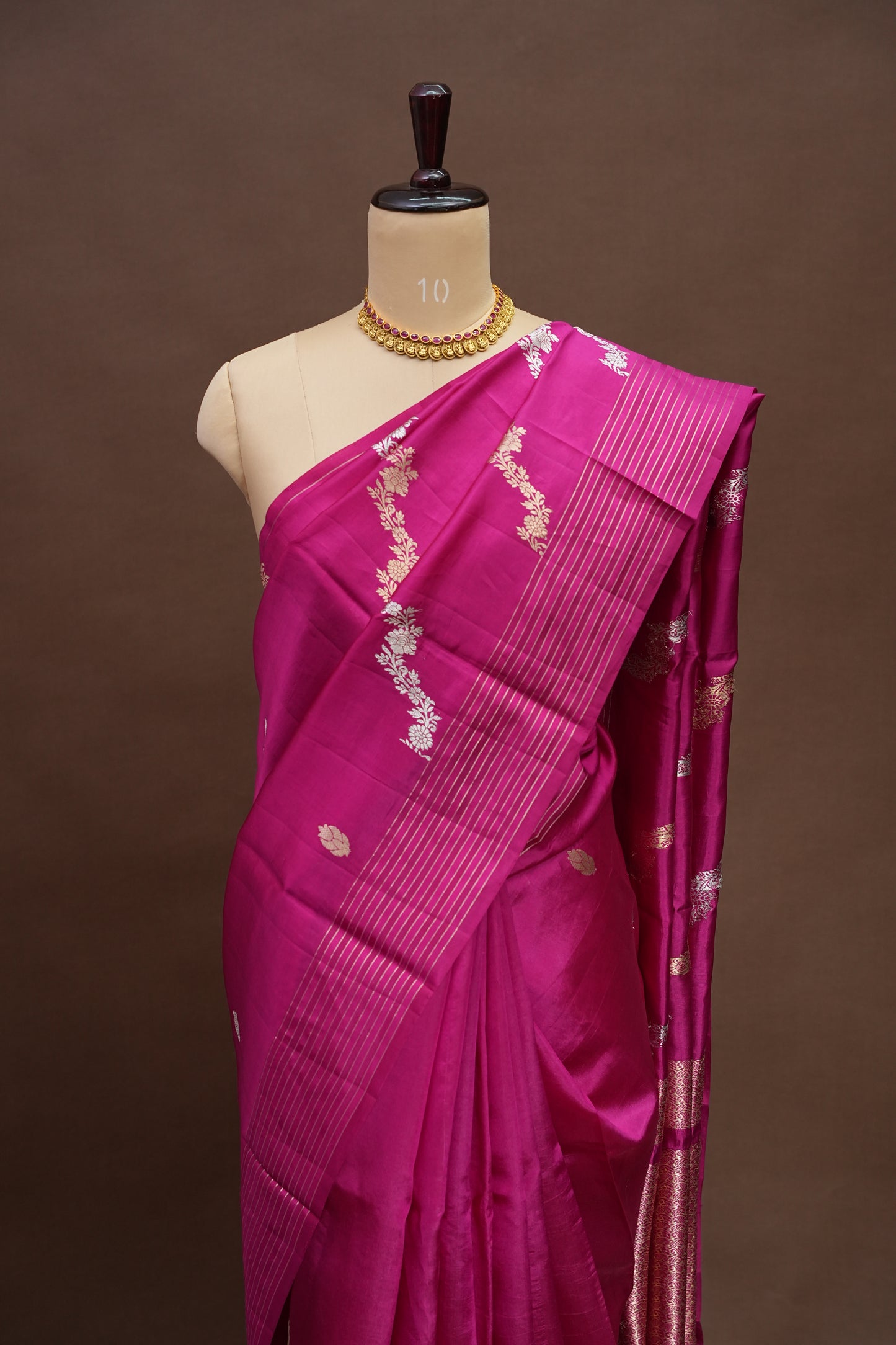 Pure Mango Silk in Rani Pink | Silk Mark Certified