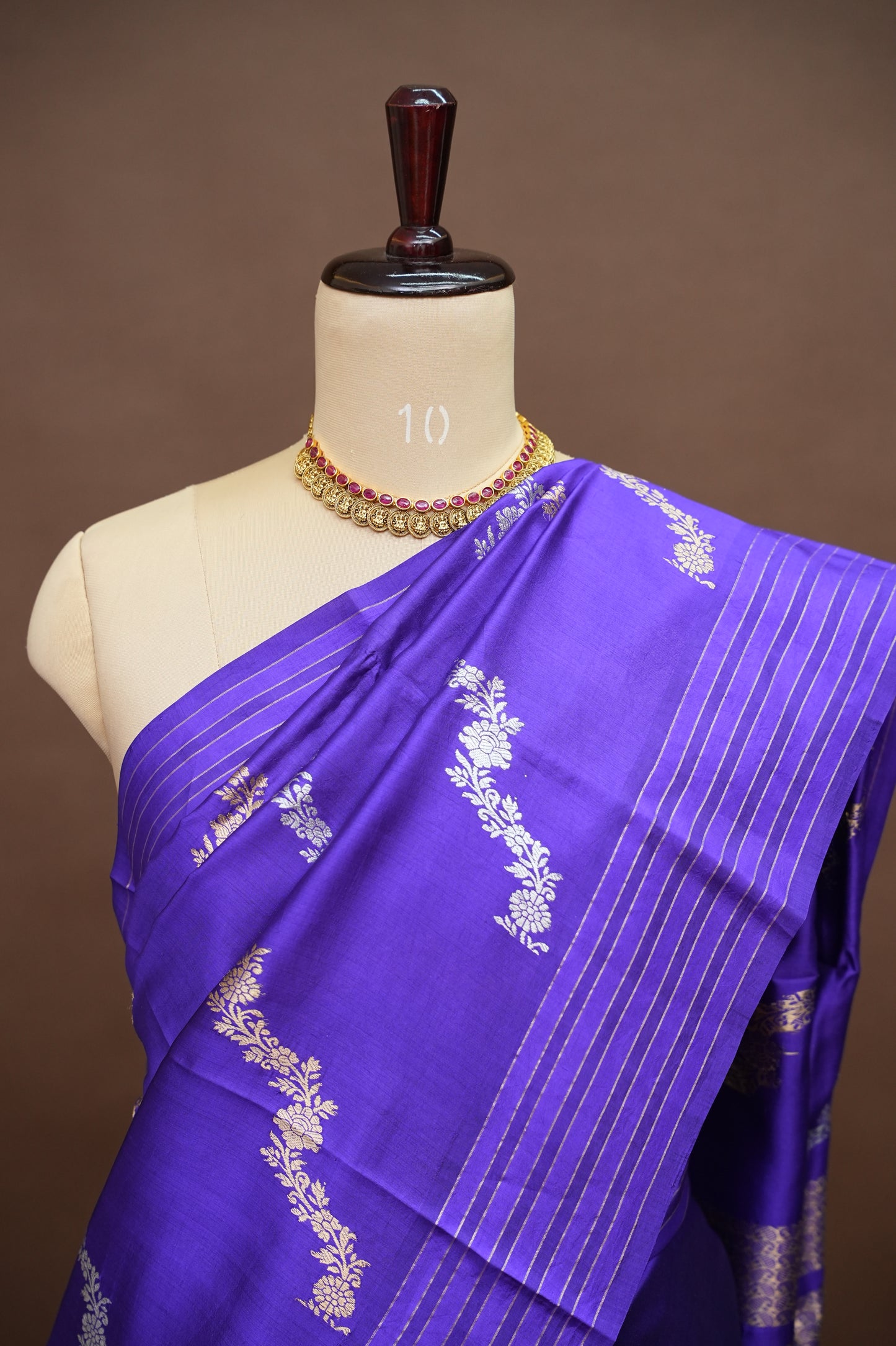 Pure Mango Silk Saree in Regal Violet | Silk Mark Certified