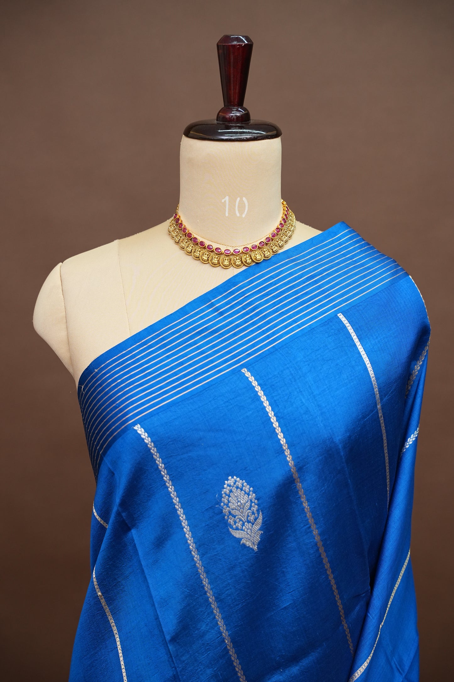 Pure Mango Silk Saree in Royal Blue | Silk Mark Certified