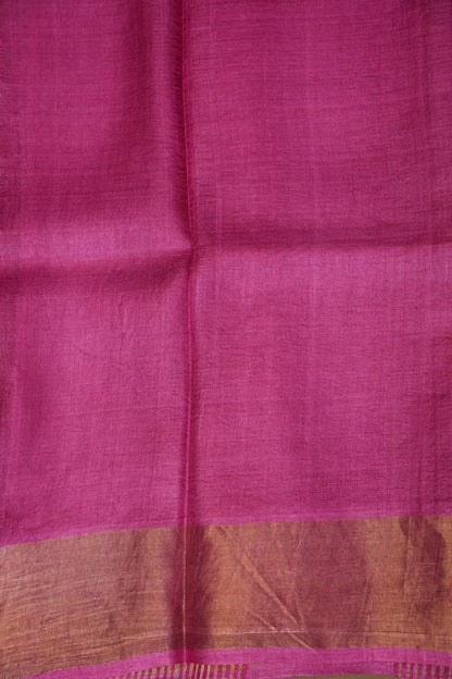 Floral Printed Pure Tussar Silk Saree - Teal Green | Silk Mark Certified
