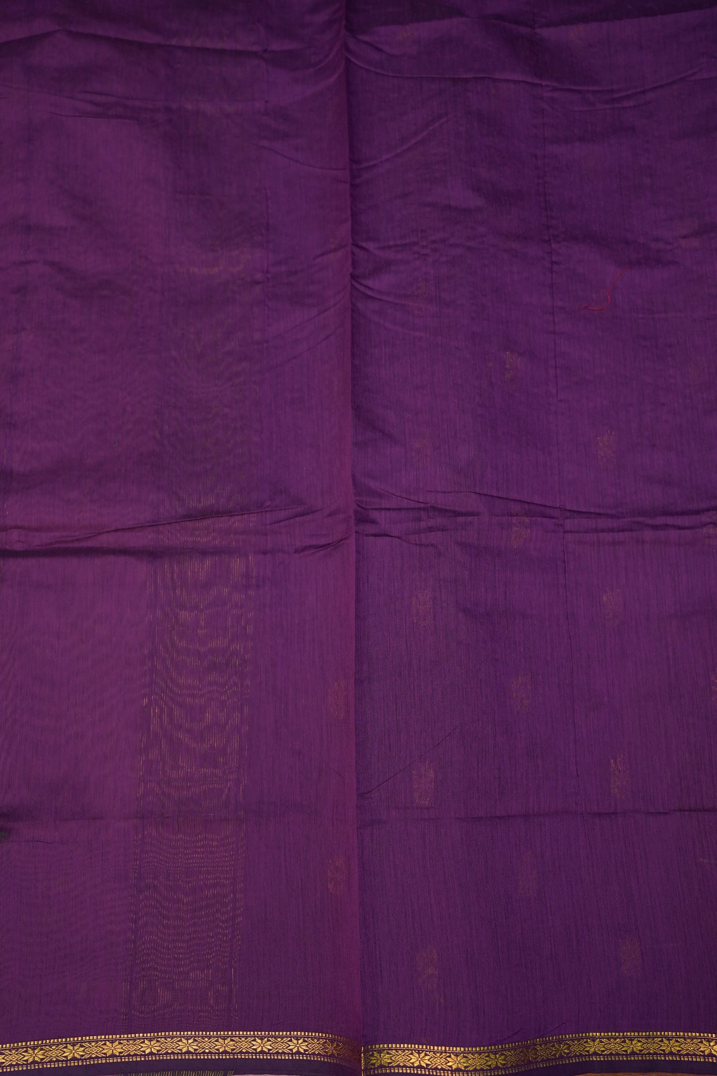 Semi Maheshwari Silk Cotton Saree – Dusty Rose & Purple