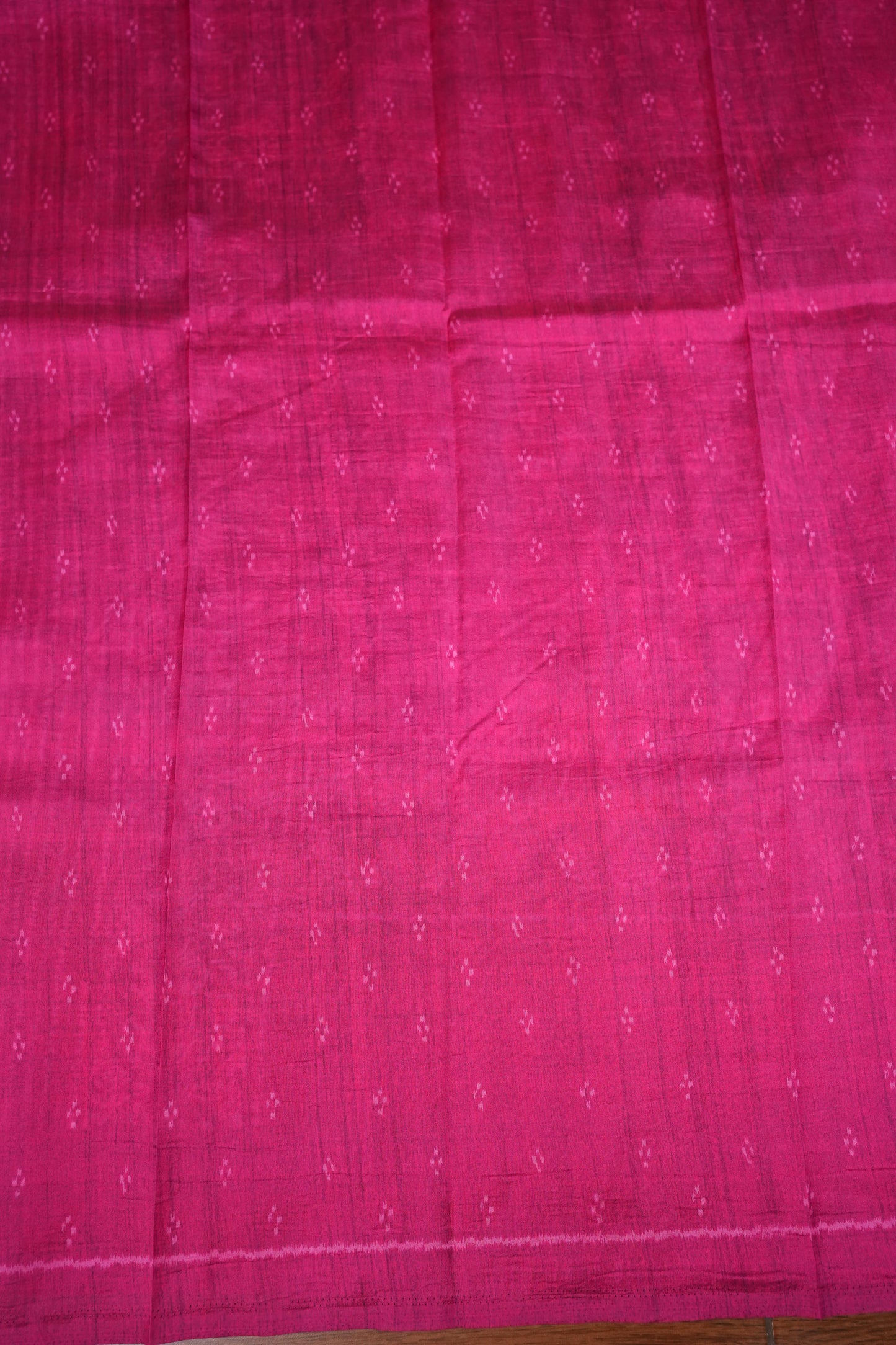 Tussar Saree with Kalamkari Body & Patola Border and Pallu – Mustard & Rani Pink