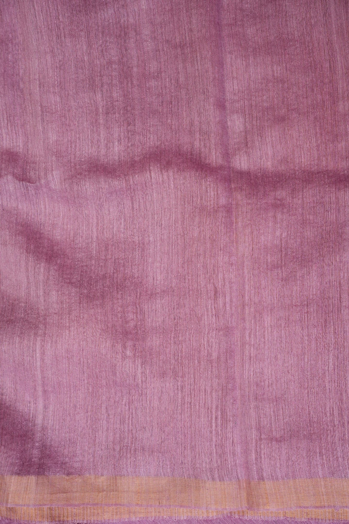 Mauve Pink Pure Muslin Pure Silk Saree|Silk Mark Certified
