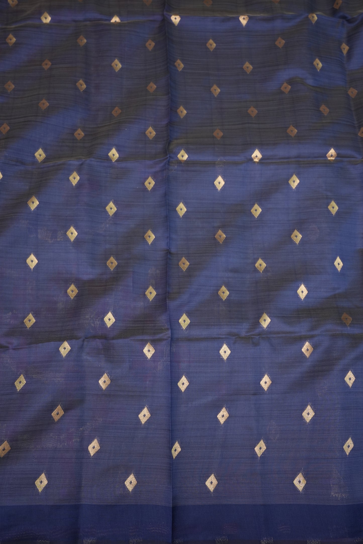 Khaddi Cotton Saree – Sage Green with Multicolour Woven Motifs & Floral Pallu