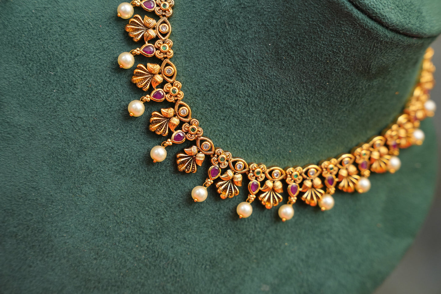 Antique Gold Plated Choker set