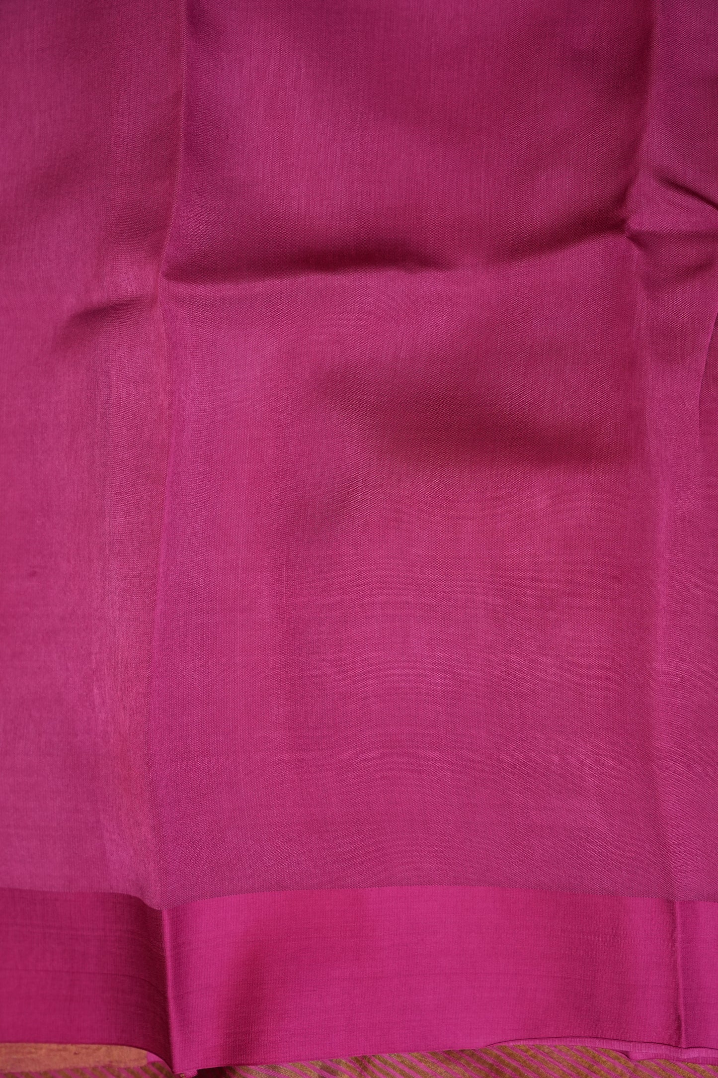 Pure Chanderi Silk Tissue Saree - Hot Pink