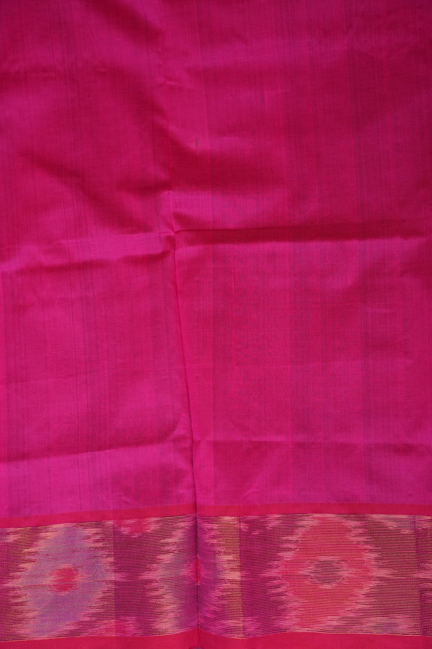 Ikkat Cotton Silk Saree - Purple and Pink