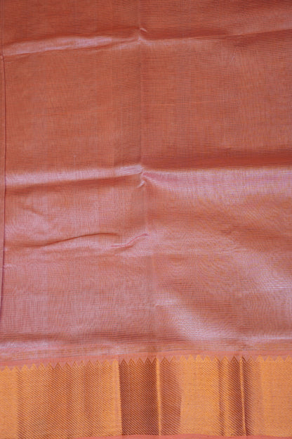 Mangalagiri Silk Cotton Saree - Peach