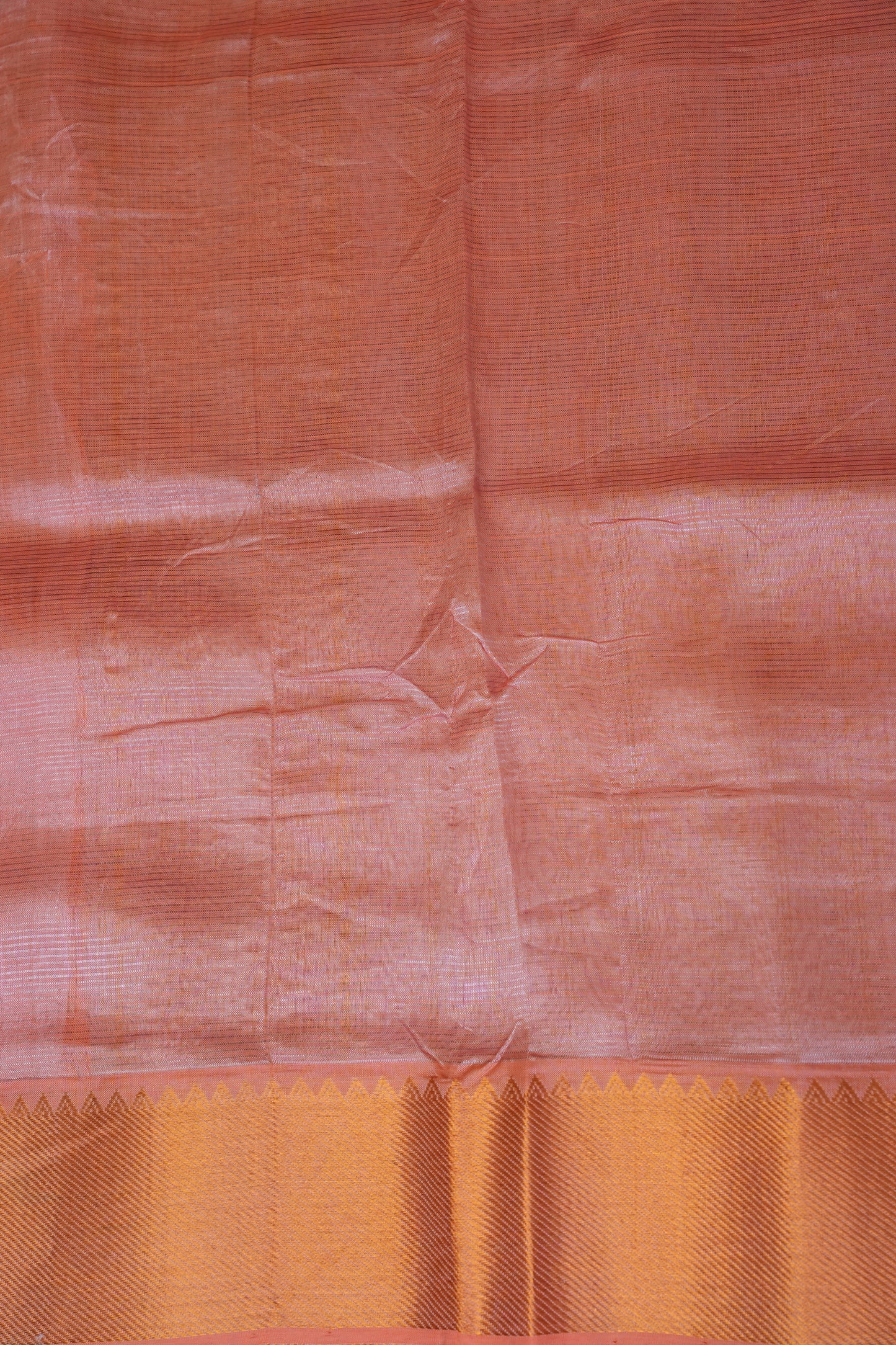 Mangalagiri Silk Cotton Saree - Peach