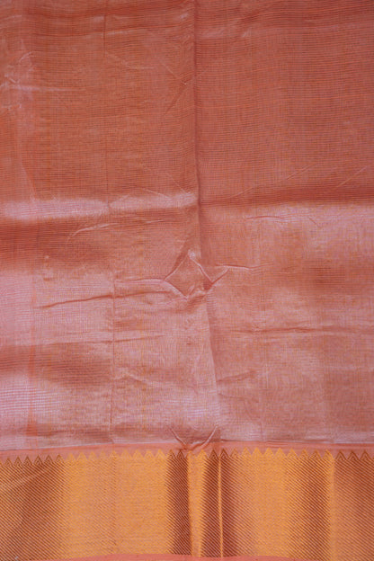 Mangalagiri Silk Cotton Saree - Peach