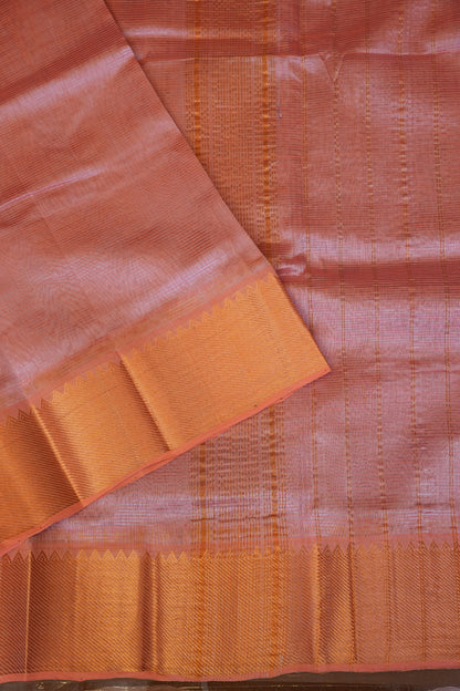 Mangalagiri Silk Cotton Saree - Peach