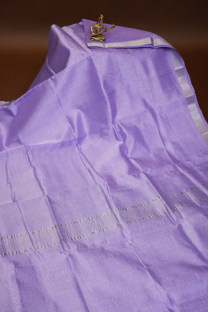 Mangalagiri Silk Cotton Saree - Lavender