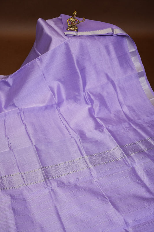 Mangalagiri Silk Cotton Saree - Lavender