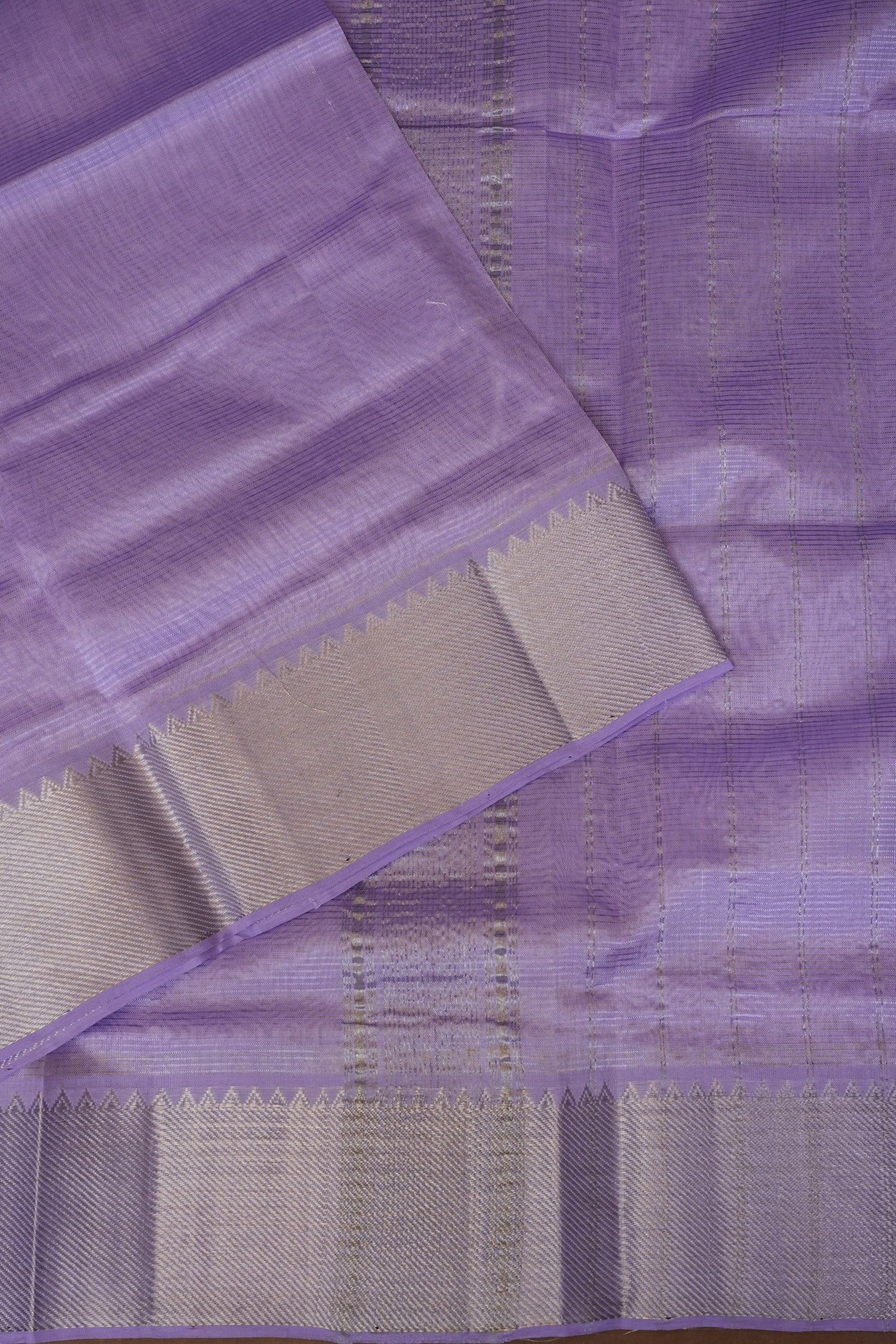 Mangalagiri Silk Cotton Saree - Lavender
