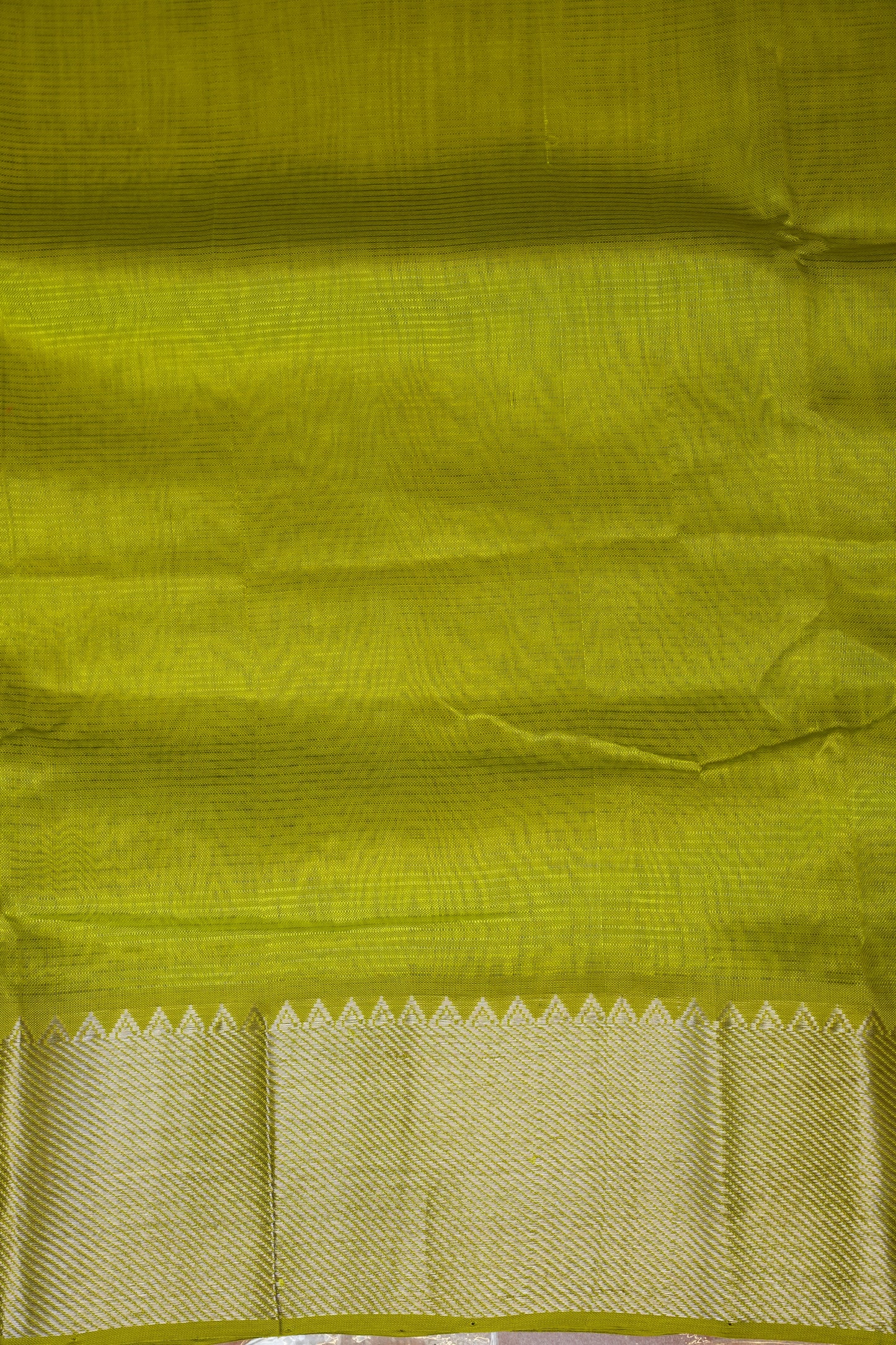 Mangalagiri Silk Cotton Saree - Parrot Green