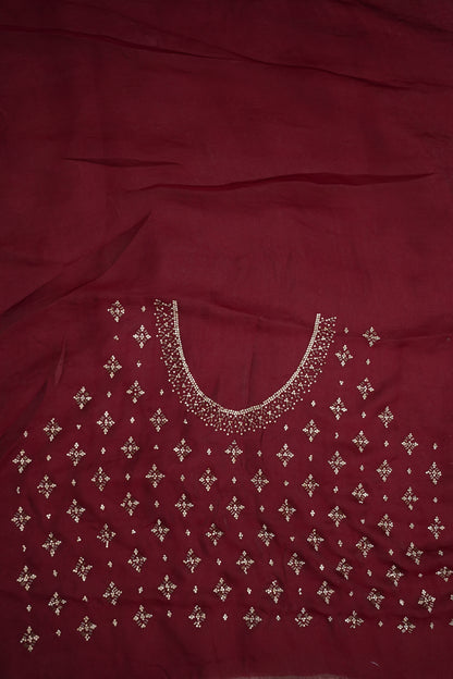 Party Wear Glass Tissue Saree with Embroidered Border & Designer Blouse – Peach
