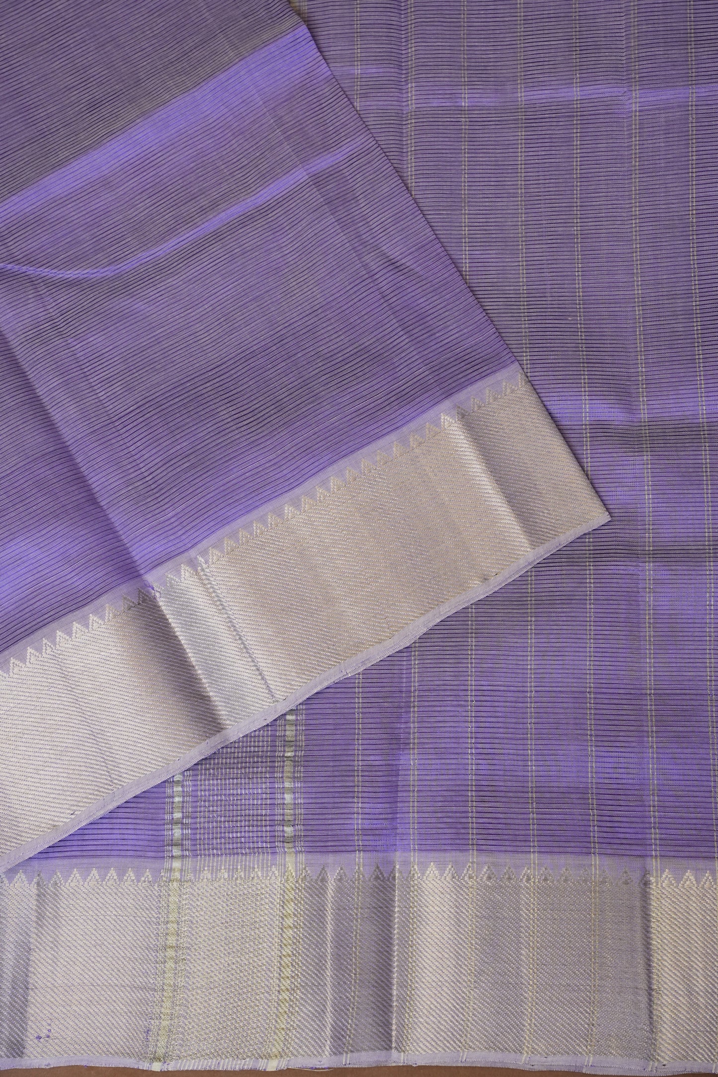 Mangalagiri Silk Cotton Saree - Lavender