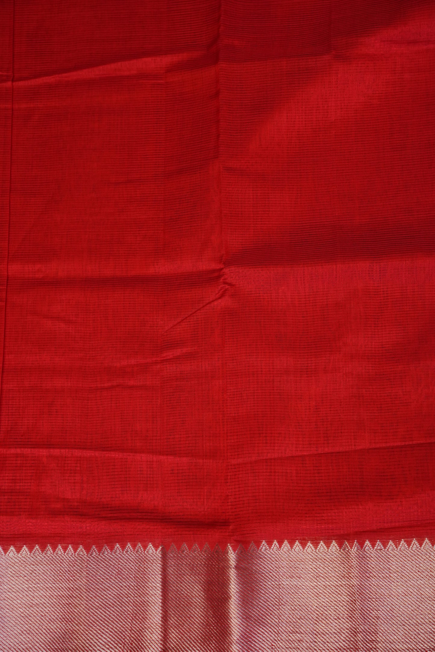Mangalagiri Silk Cotton Saree - Red