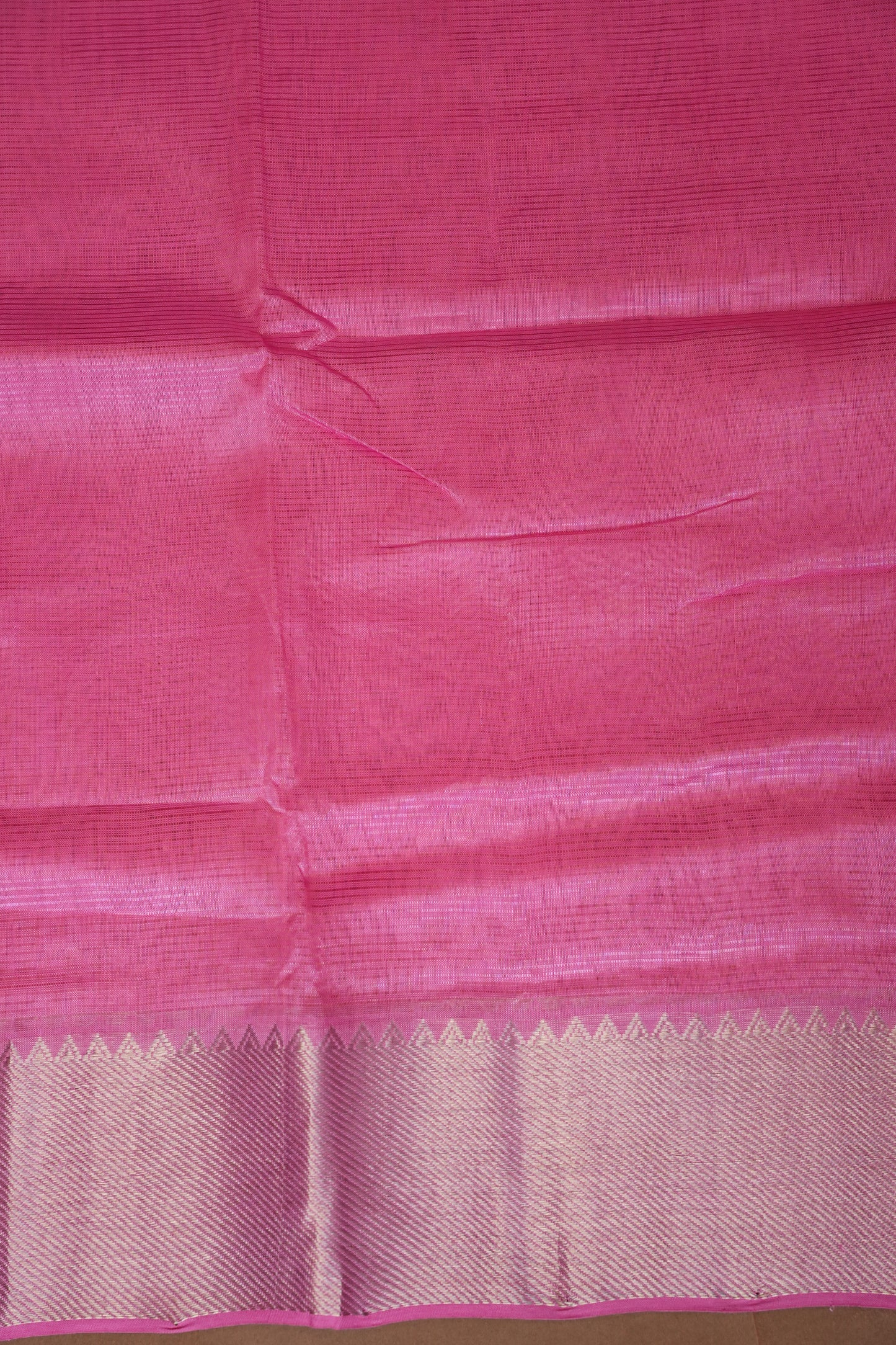 Mangalagiri Silk Cotton Saree - Candy Pink
