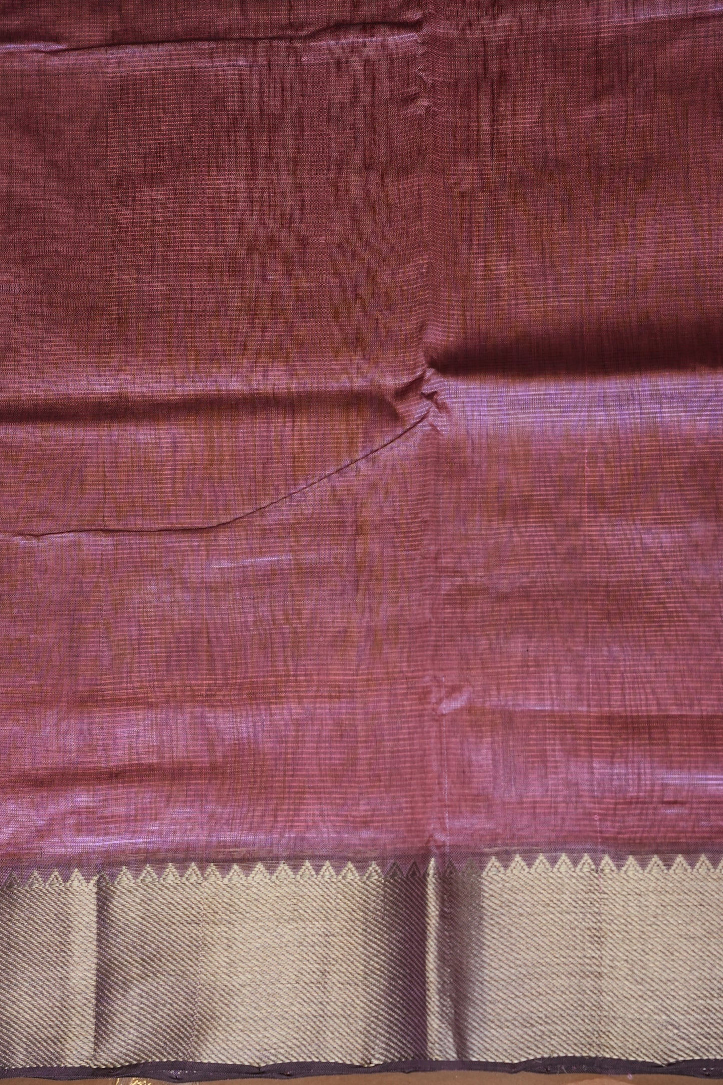 Mangalagiri Silk Cotton Saree - Rose Mauve