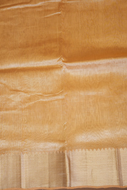 Mangalagiri Silk Cotton Saree - Ivory Beige