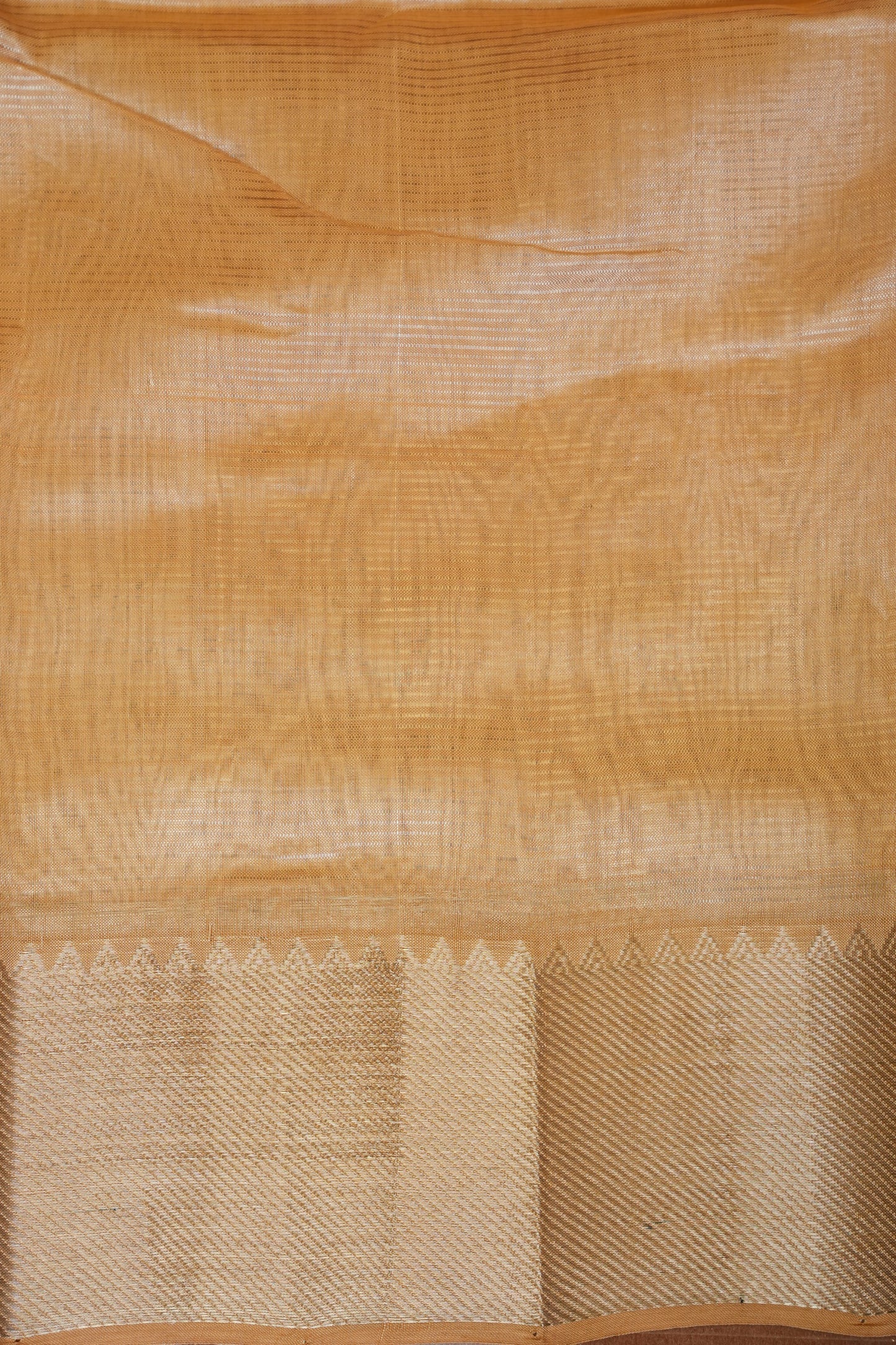 Mangalagiri Silk Cotton Saree - Ivory Beige