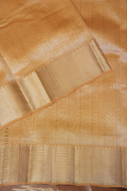 Mangalagiri Silk Cotton Saree - Ivory Beige