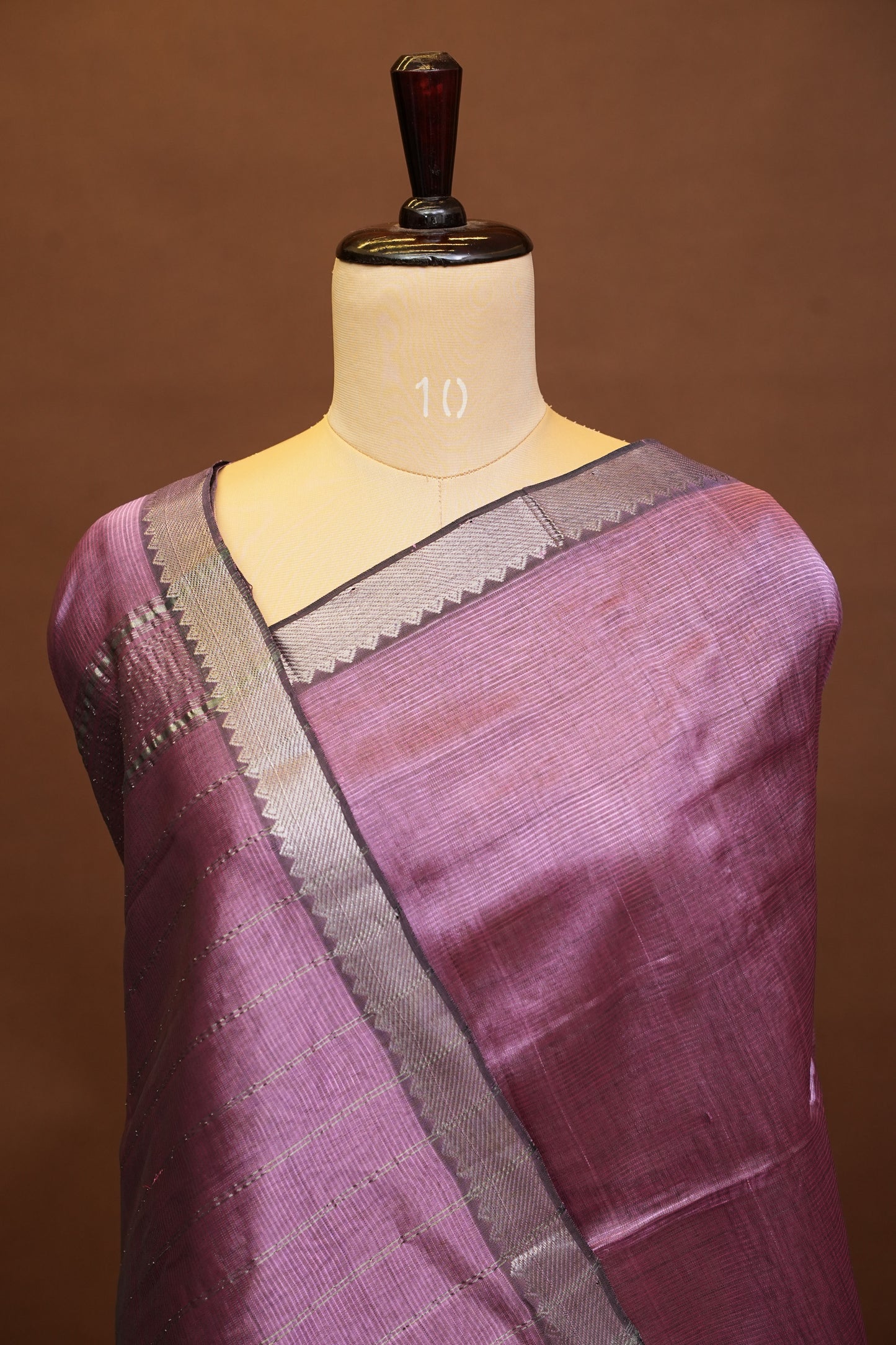 Mangalagiri Silk Cotton Saree - Rose Mauve