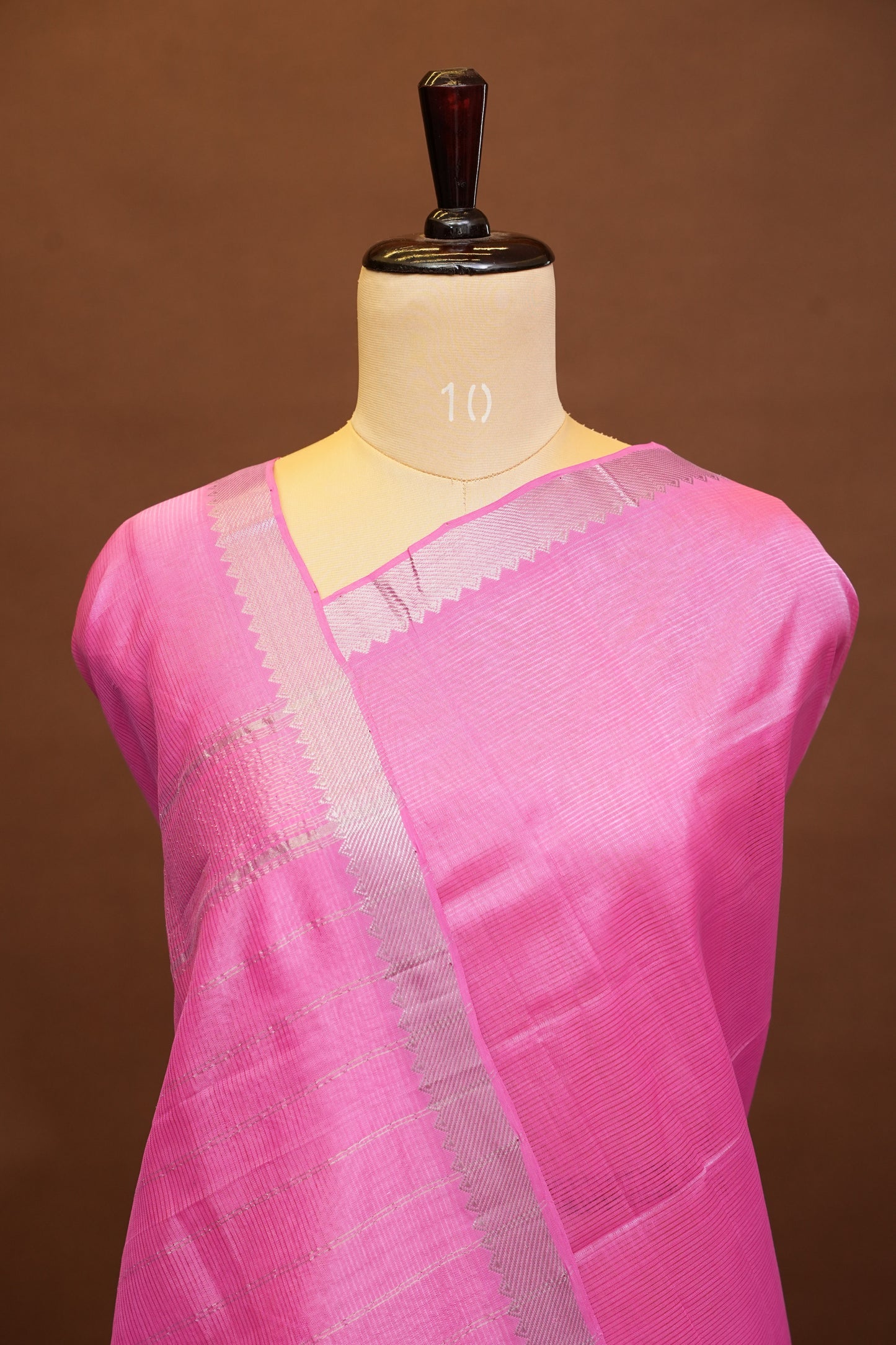 Mangalagiri Silk Cotton Saree - Candy Pink