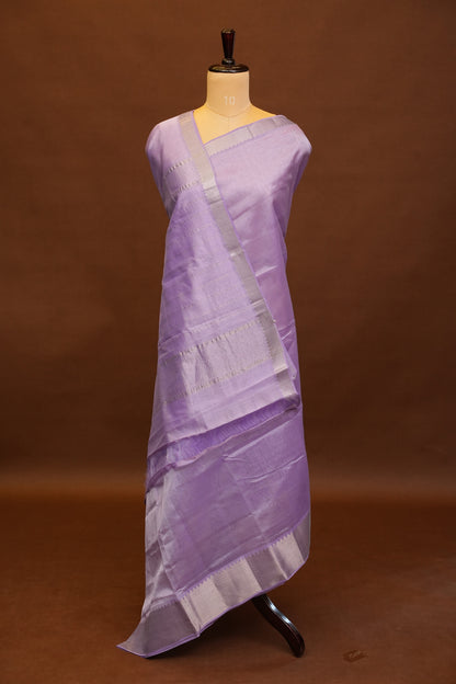 Mangalagiri Silk Cotton Saree - Lavender