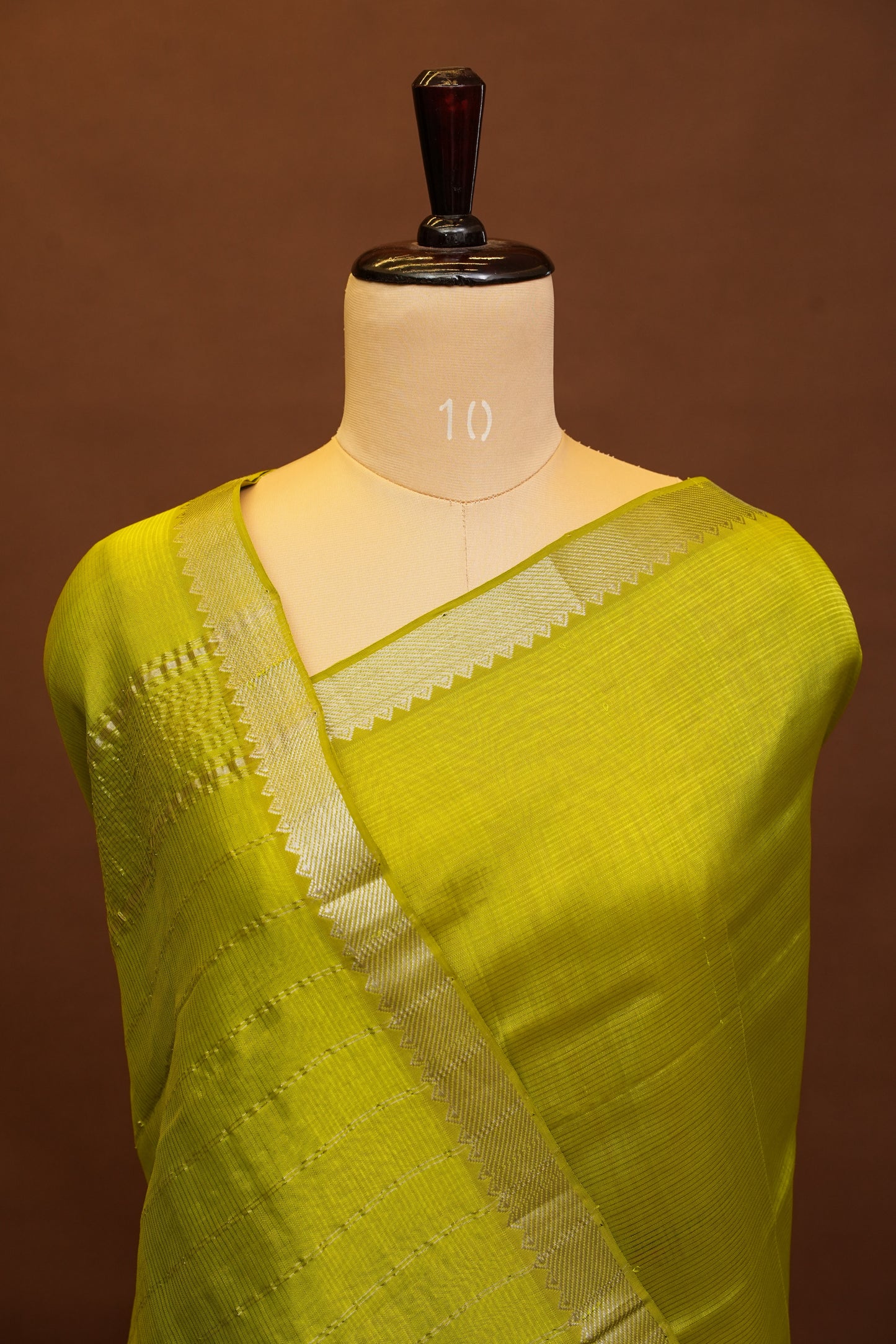 Mangalagiri Silk Cotton Saree - Parrot Green