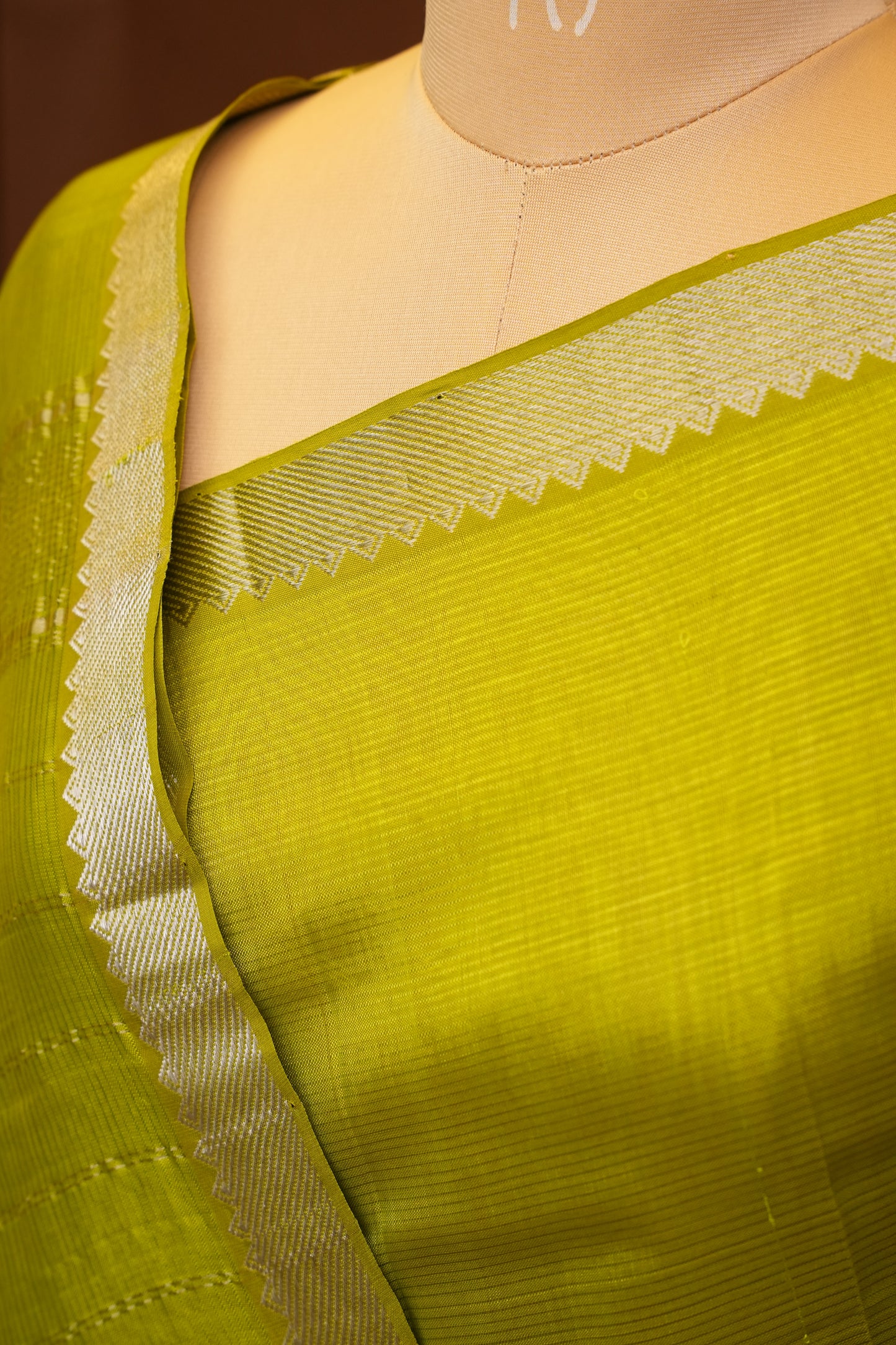 Mangalagiri Silk Cotton Saree - Parrot Green