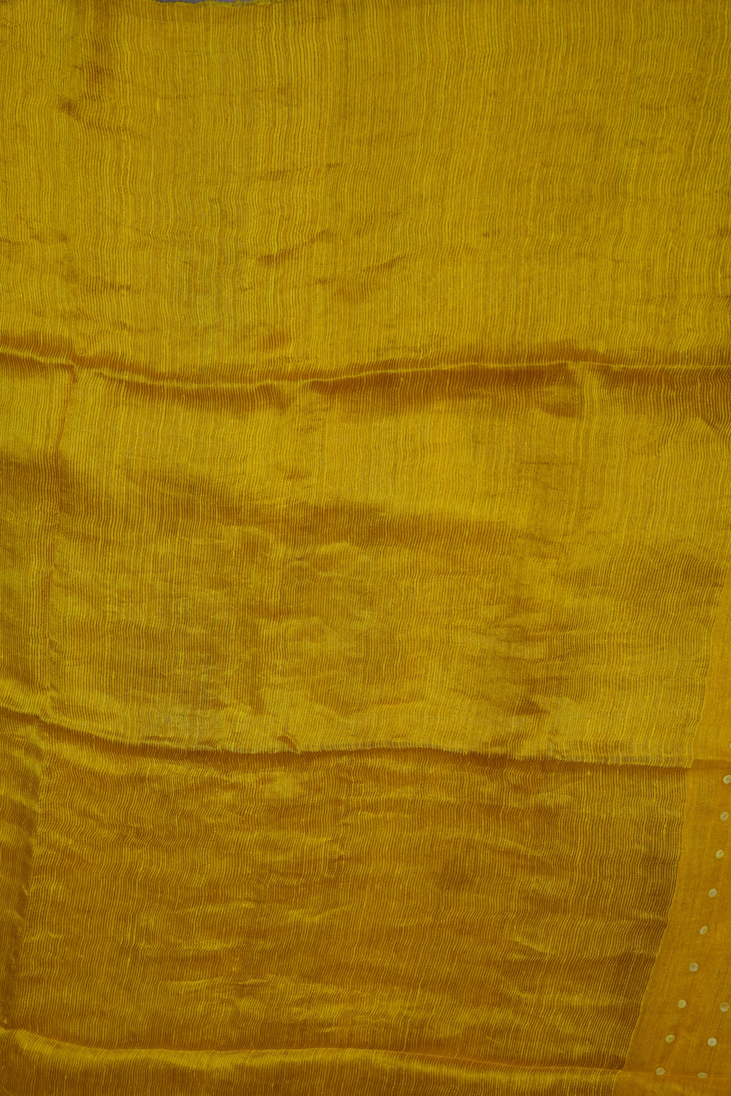 Yellow Pure Muslin by Matka Resham Pure Silk Saree | Silk Mark Certified
