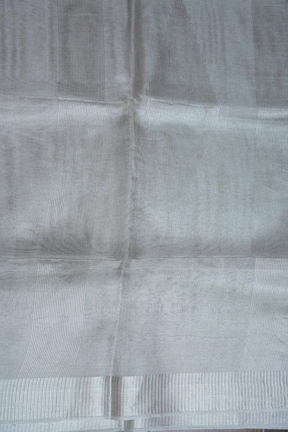 Premium Tissue Silk Saree – Timeless Silver Elegance