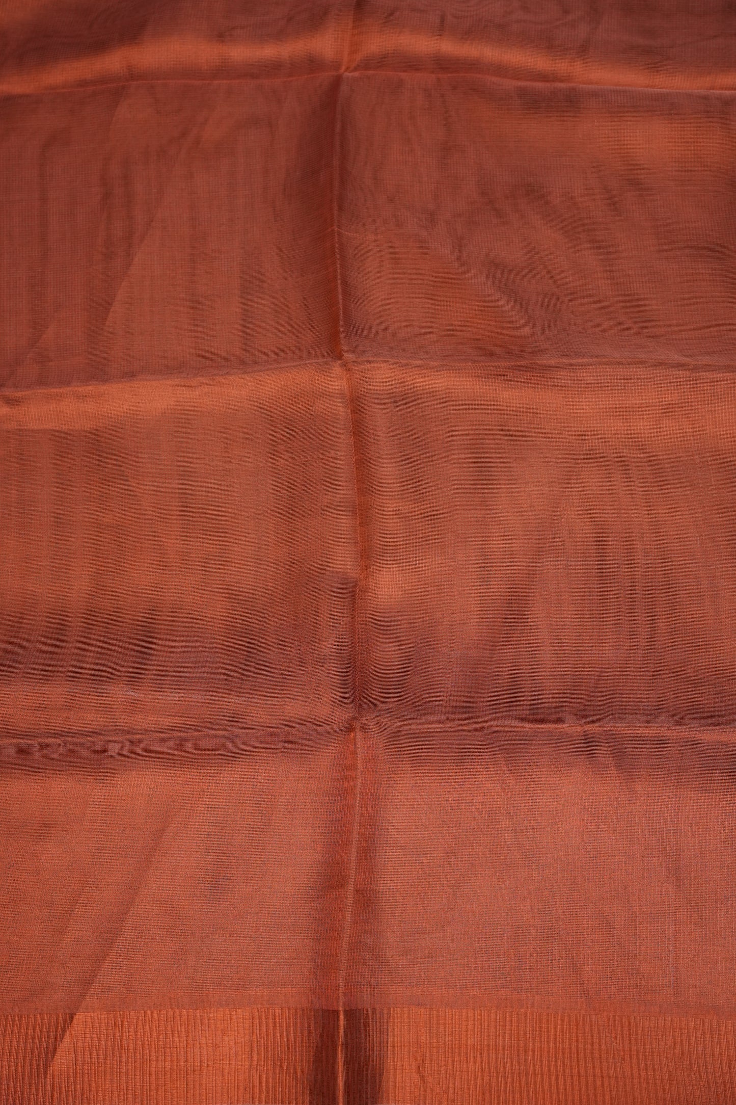 Premium Tissue Silk Saree – Copper Rust Elegance