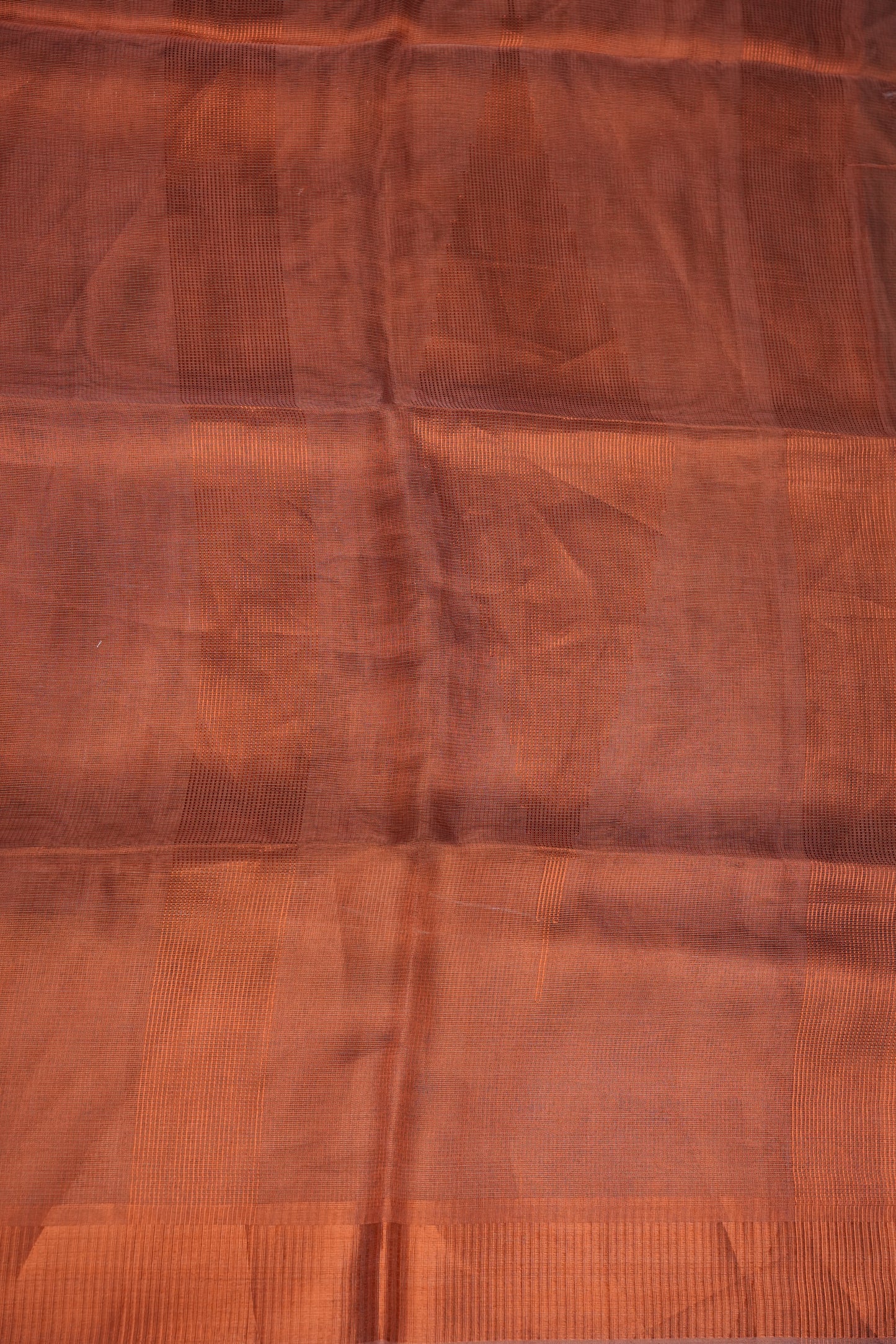 Premium Tissue Silk Saree – Copper Rust Elegance