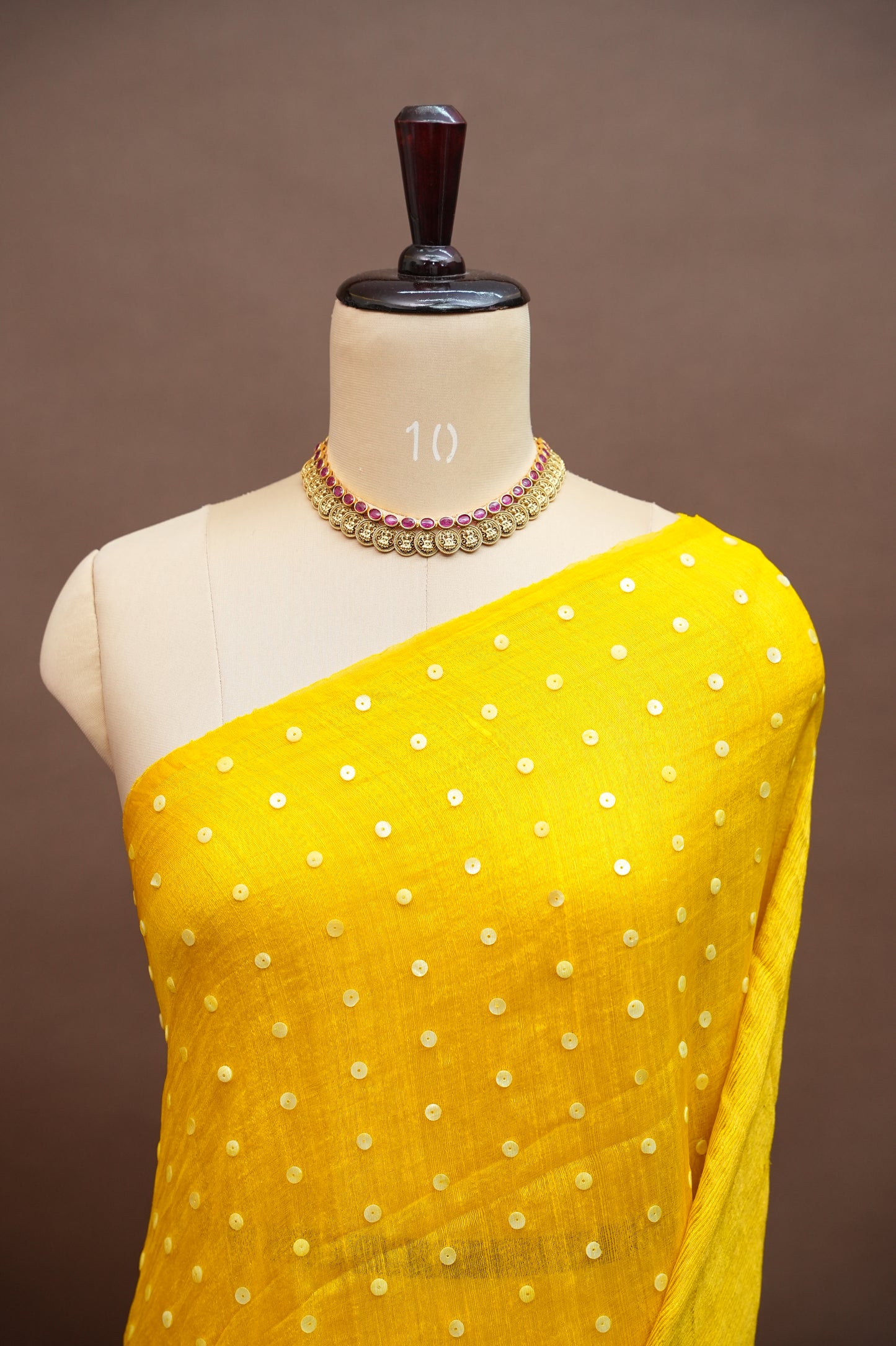 Yellow Pure Muslin by Matka Resham Pure Silk Saree | Silk Mark Certified