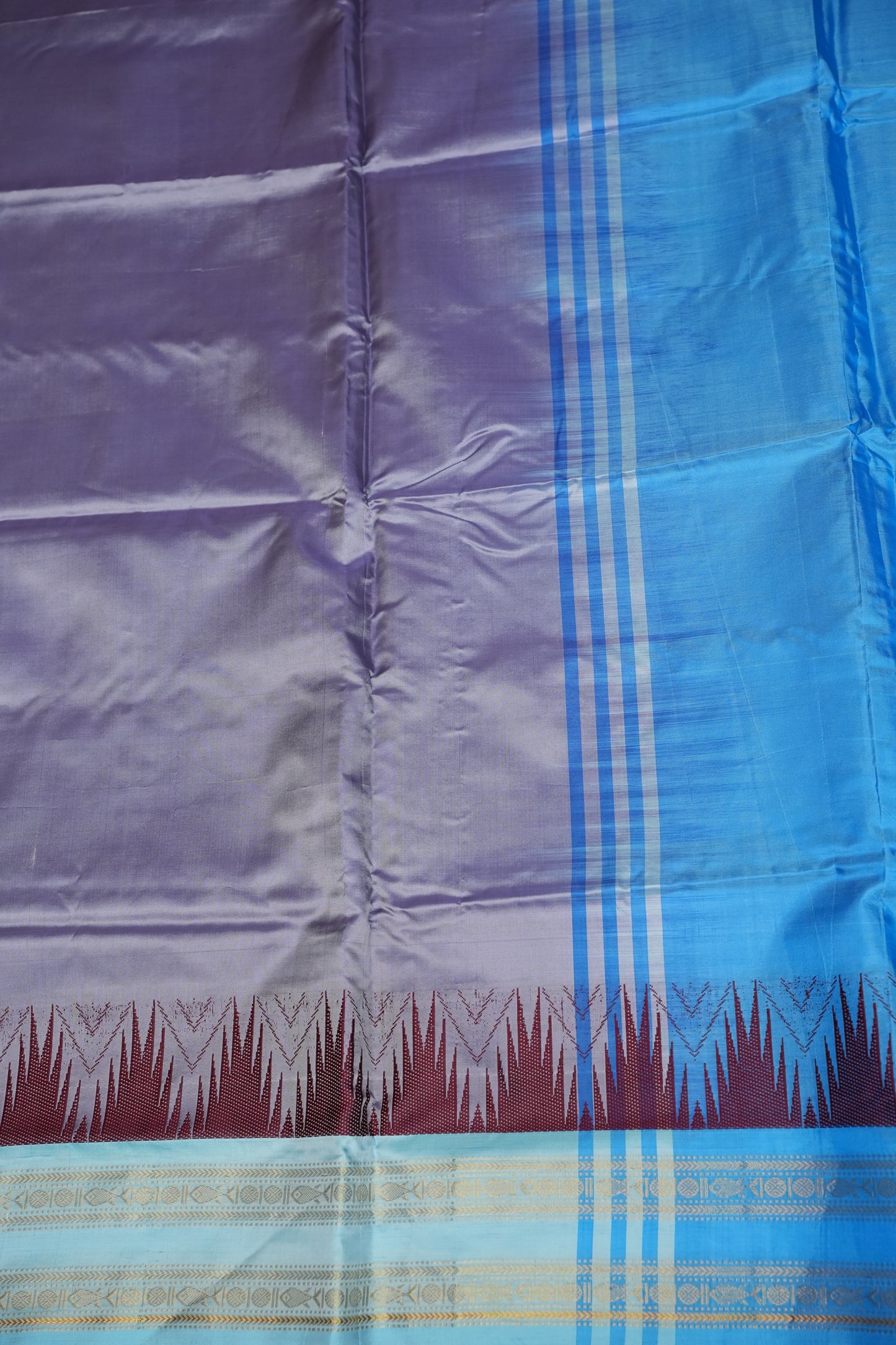 Vegan Silk Saree – Lavender