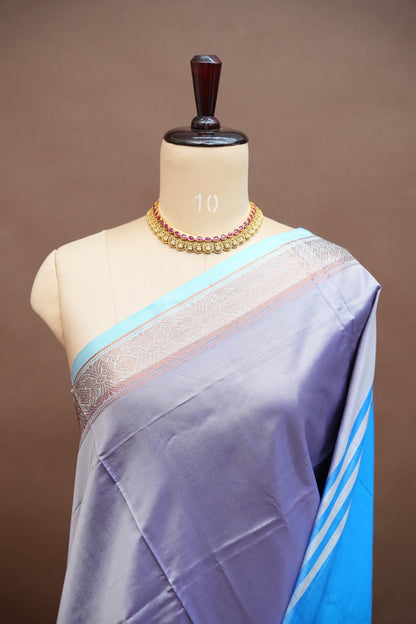 Vegan Silk Saree – Lavender
