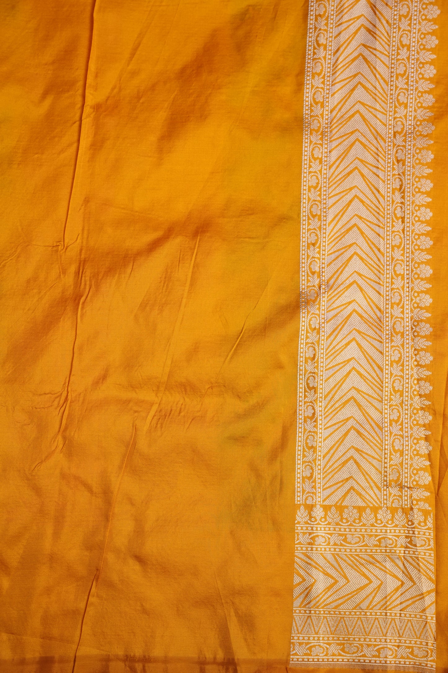 Rangkat Pure Silk Katan Banaras Saree-Yellow|Silk Mark Certified