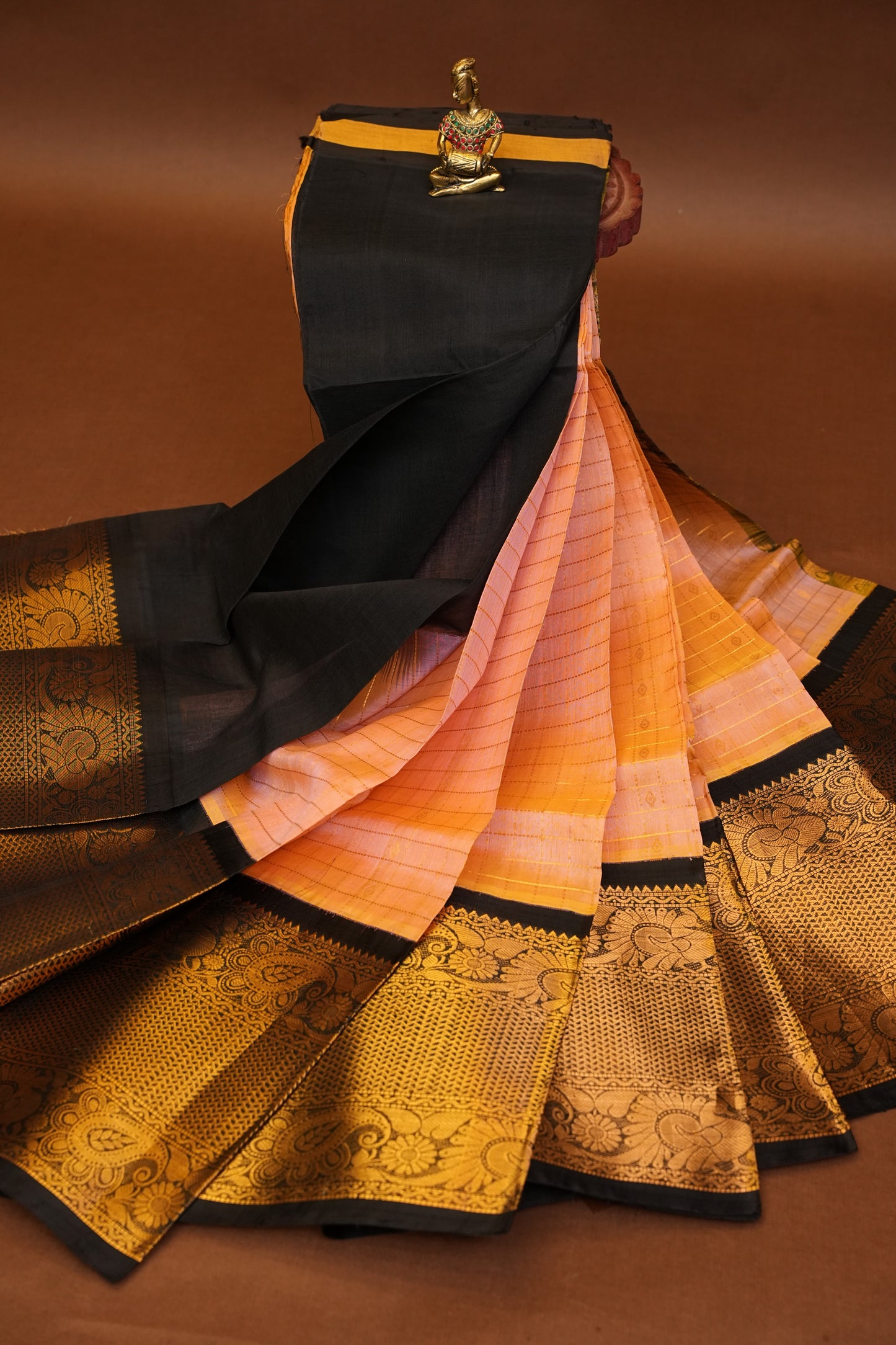 Pure Kuppadam Saree - Baby Pink