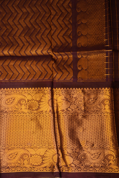 Pure Kuppadam Saree - Steel Blue & Pink