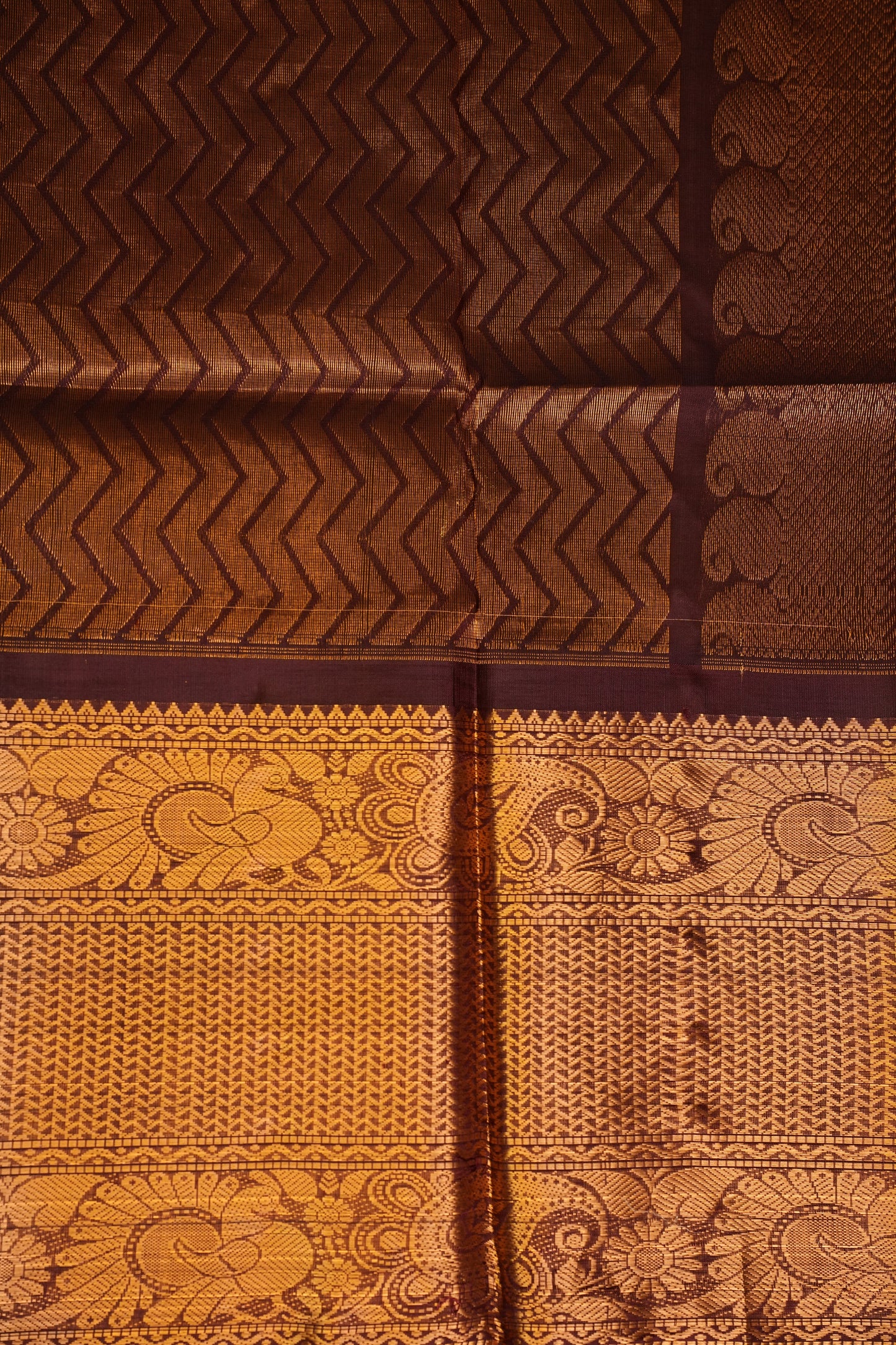 Pure Kuppadam Saree - Soft Turquoise with Coffee