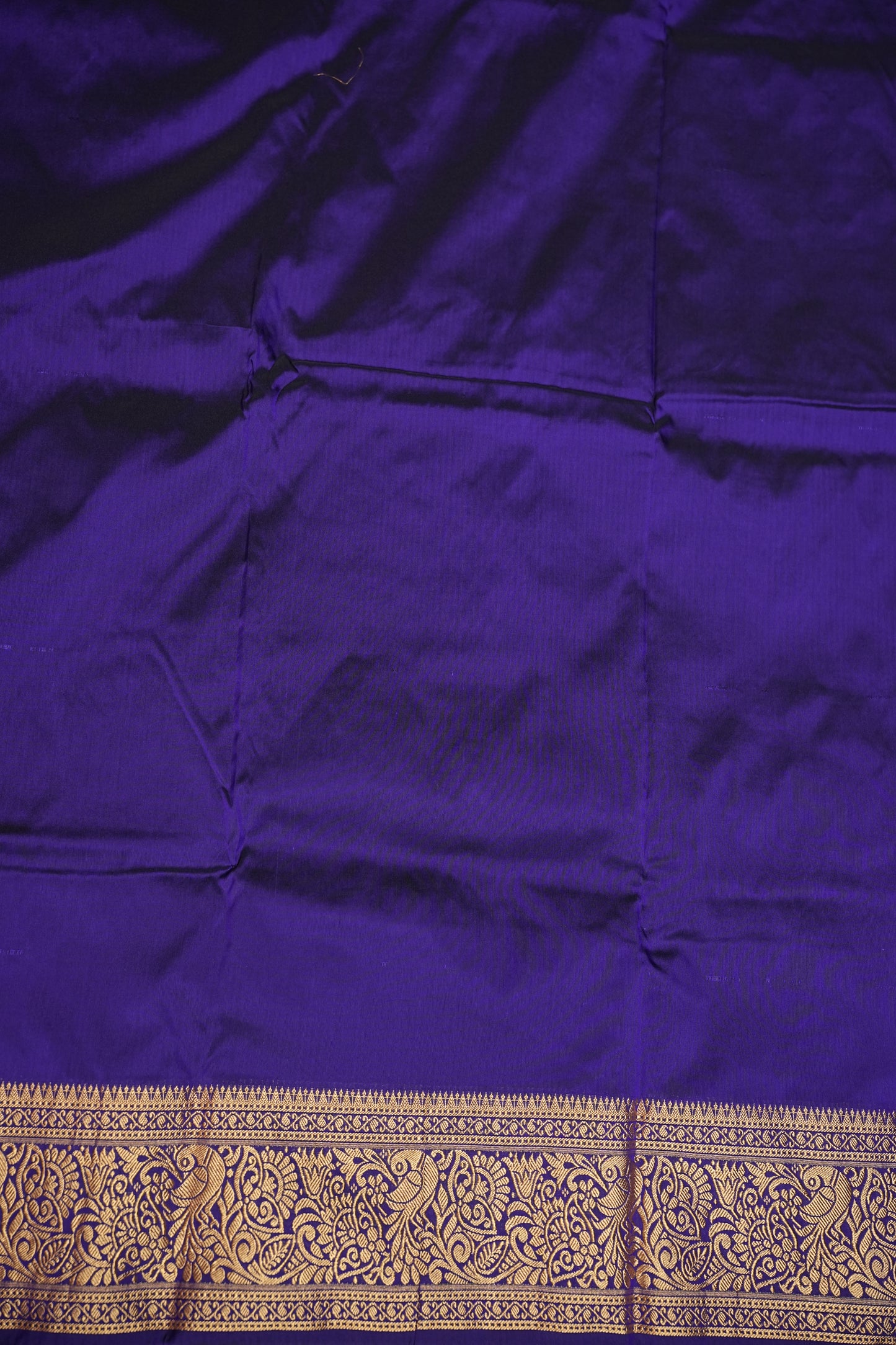 Semi Silk 9-Yard Saree with Paithani Pallu & Gatti Border – Purple