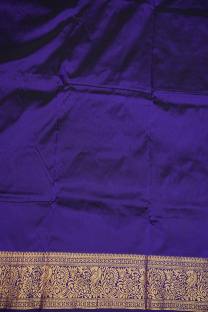 Semi Silk 9-Yard Saree with Paithani Pallu & Gatti Border – Purple