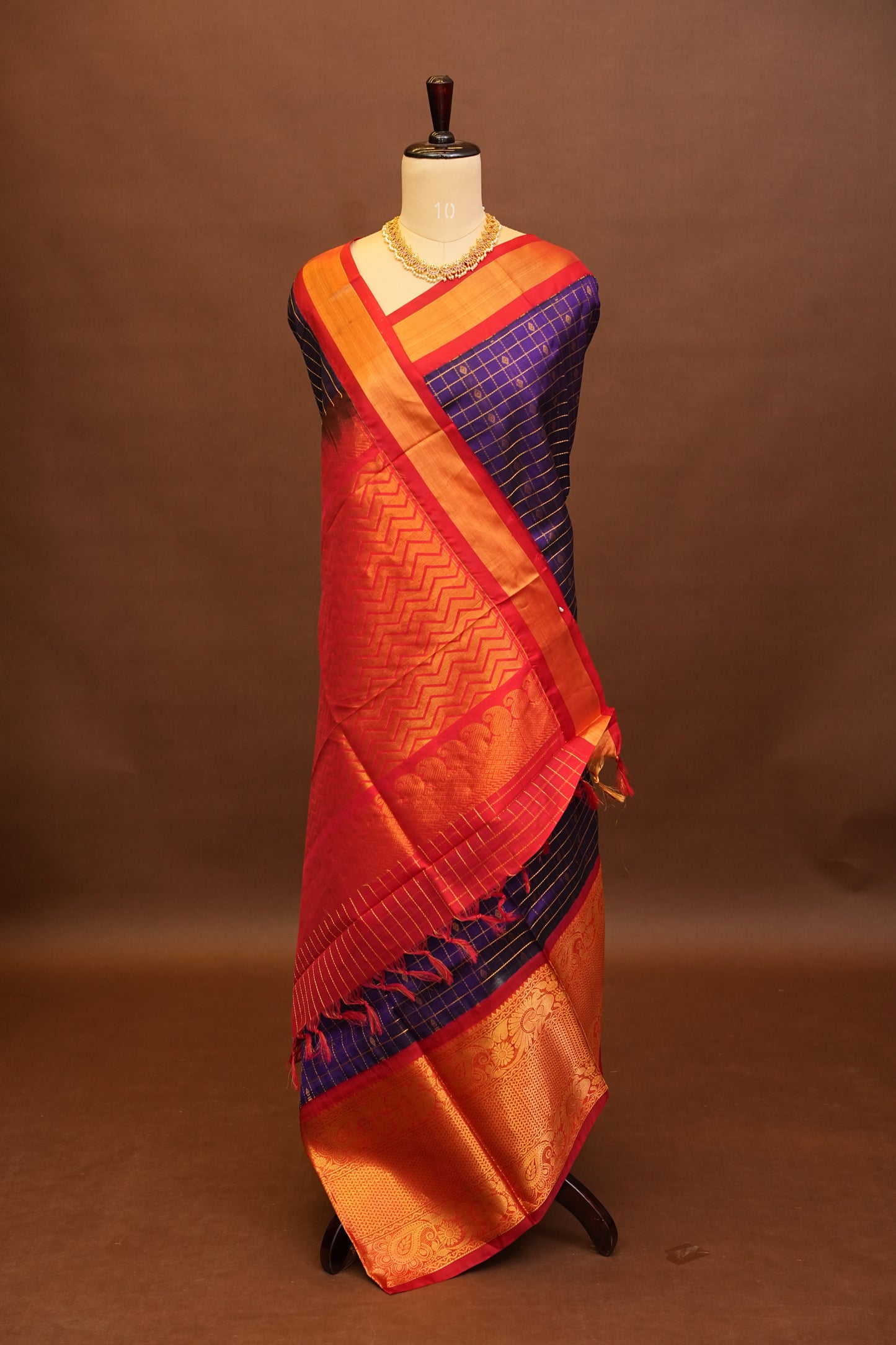 Pure Kuppadam Saree - Deep Purple